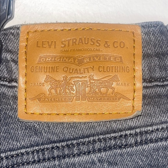 Levi's Ribcage Straight Ankle Jeans Charcoal Size 16W - Picture 8 of 16